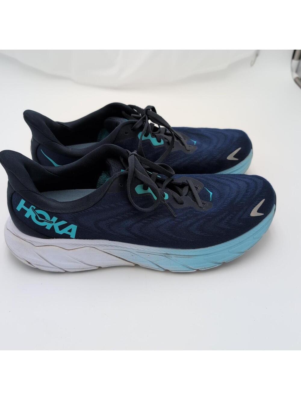 Hoka One One Arahi 6 Running Shoes Men’s Size 11D Navy Blue Aqua - Picture 2 of 11